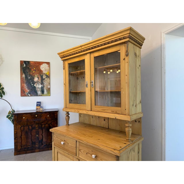 Wood Art Nouveau Kitchen Buffet For Sale - Image 7 of 18