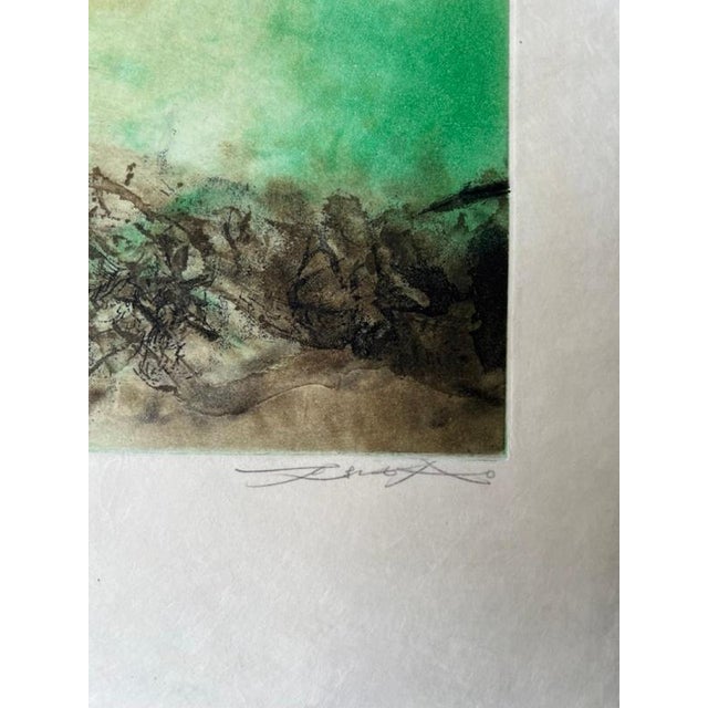 Modern Zao Wou-Ki, Canto Pisan (Planche 8), 1972, Etching For Sale - Image 3 of 5