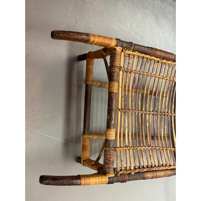 Vintage Bamboo Wheeled Garden Lounge Chairs, 1930, Set of 2 For Sale - Image 11 of 13