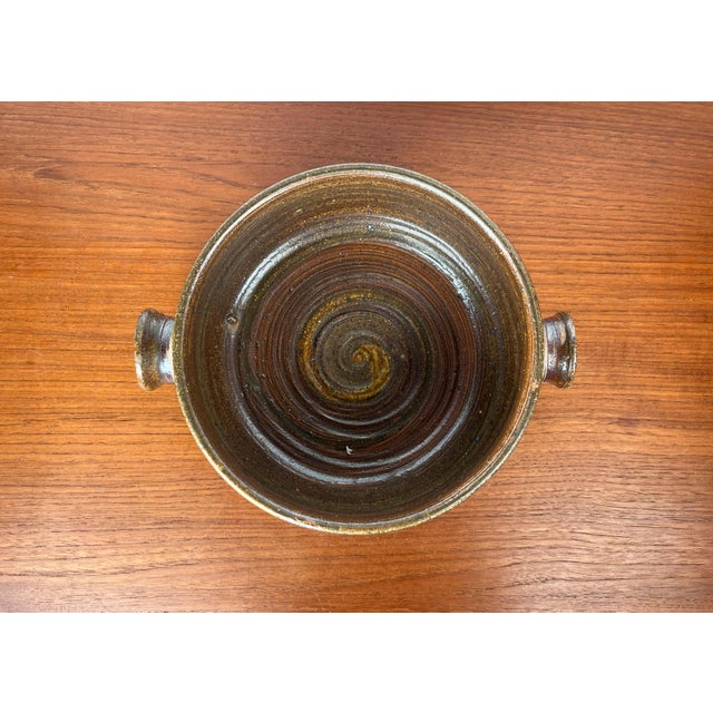 Large Mid-Century Modern Danish Studio Pottery Bowl by Tue Poulsen for Tue Keramik, 1960s For Sale - Image 4 of 18