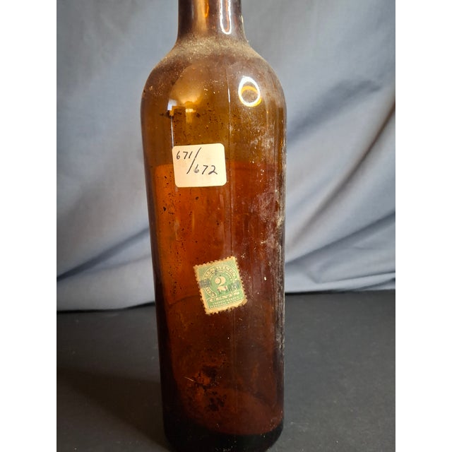 Rare 1916 Beaulieu Vineyard Cabernet Empty Bottle Heublein Auction 1914 Tax Stamp For Sale - Image 4 of 5