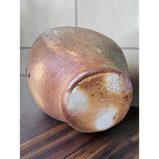 Stoneware Vase by Jean Michel Doix, Puisaye, France, 1980s For Sale - Image 9 of 10