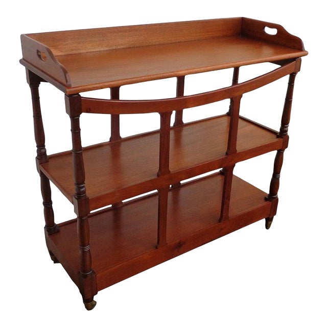 19th Century 3 Tier Trolley Tea Cart For Sale
