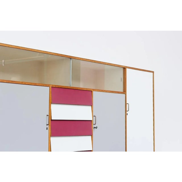 Glass Colorful Formica Sideboard, 1950s For Sale - Image 7 of 9