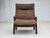 1970s Vintage Scandinavian Lounge Chair in Leather, 1970s For Sale - Image 5 of 18
