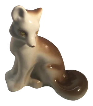 Vintage Russian Porcelain Figurine of a Fox