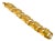 Givenchy 1970s Carved Gold-Plated Woven Panel Link Bracelet For Sale