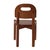 Brown Brutalist Pine Chairs, Spain, 1970s, Set of 6 For Sale - Image 8 of 11