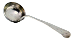 Silver Soup Ladle with Handle