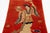 1900 - 1909 Antique Chinese Pictorial Scatter Wool Rug Handmade in Red For Sale - Image 5 of 9