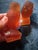 Gorgeous Pair of 1970 Westmoreland Satin Amber Glass Owl Figurines For Sale In Dallas - Image 6 of 8