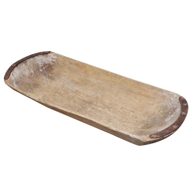 Large Swedish Wooden Bowl, 1800s For Sale