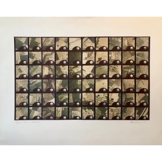 Vera Simons, 1979 Square Time Indiana, Photo Mosaic Collage Aerial Photograph, Female Aviator, 1979 For Sale