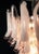 Mid-Century Modern Italian Mazzega Style, Murano Chandelier, 75 Pink/Rose Glass Petals For Sale - Image 3 of 6