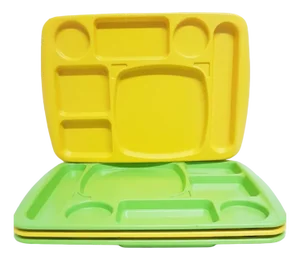 Space Age TV Dinner Trays by Bismuth, Paris, 1970s, Set of 4