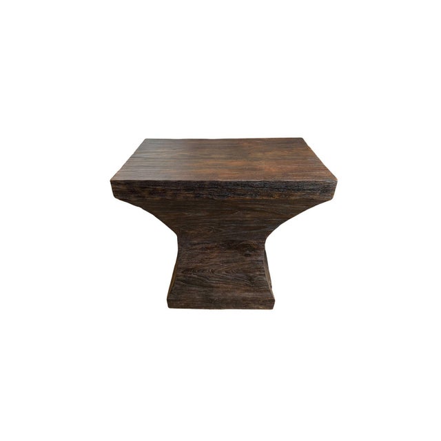 Handcrafted from solid teak wood, this sculptural console table celebrates the timeless beauty of natural hardwood through...