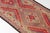 Turkish Vintage Mauve & Coral Kilim Runner For Sale - Image 3 of 10