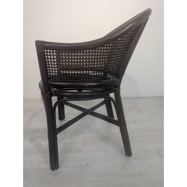 Vintage Armchair with Raffia and Viennese Weave For Sale - Image 12 of 16