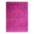 Ariana Overdye 3'11" X 5'9" Hand-Knotted Luxury Rug – Magenta For Sale