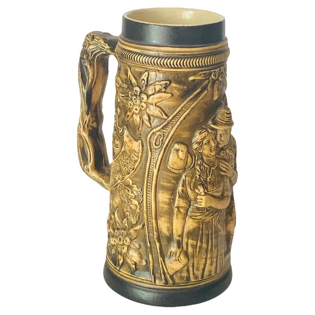 20th Century German Ceramic Beer Jug For Sale