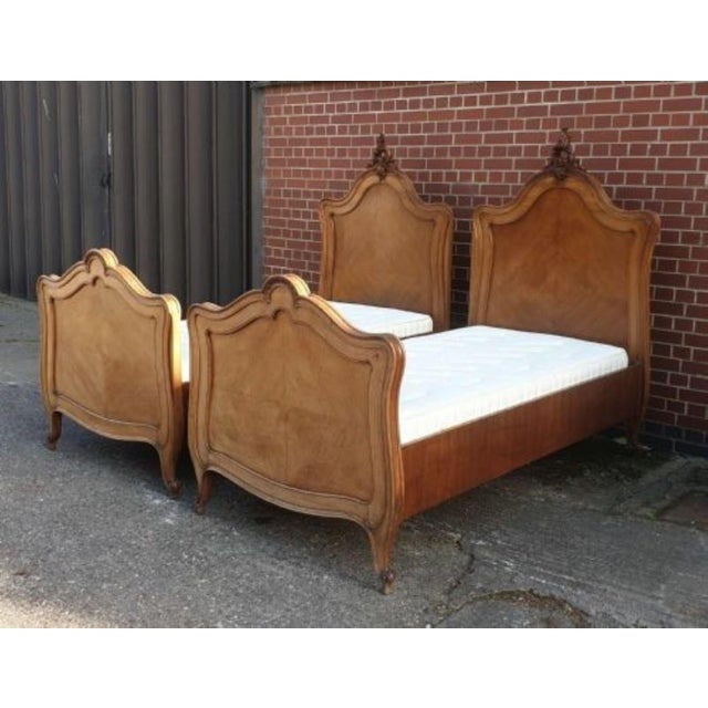 Antique French Beds, 1880, Set of 2 For Sale - Image 11 of 13
