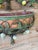 A wonderfully sculptural vintage Italian toleware lemon tree wall jardiniere featuring an exceptionally rare two-piece...
