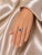 Modern Late 20th Century 14K White Gold Sapphire Diamond Tension Band Ring, Size 7.25 For Sale - Image 3 of 3