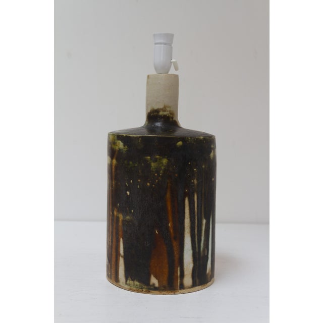 Mid-Century Modern Danish Stoneware Table Lamp, 1960s For Sale - Image 4 of 18