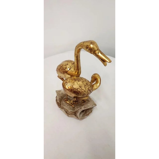 Giltwood Herons Sculpture, Spain, 1960s For Sale - Image 4 of 9