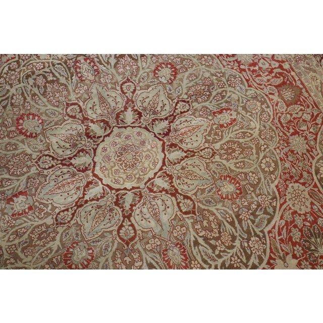 Early 20th Century Antique Zabihi Collection Elegant Oversize Brown Persian Tabriz Carpet - 11'3" x 16'9" For Sale - Image 5 of 13