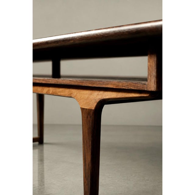 Mid-Century Modern Danish Rosewood Coffee Table with Shelf, 1960s For Sale - Image 6 of 18