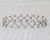 1.70ctw Diamond Lattice Bracelet 14k White Gold 6.75" 10.5mm For Sale - Image 4 of 8