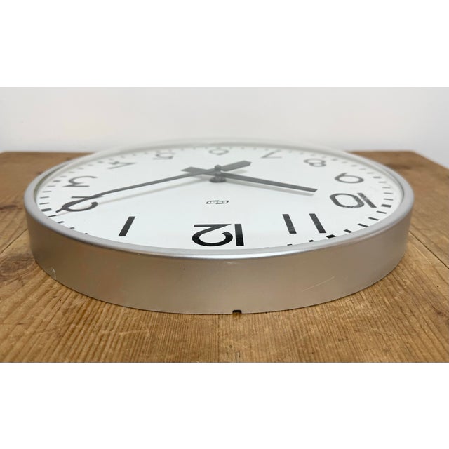 Vintage Silver Wall Clock from Esmi, 1980s For Sale - Image 13 of 17