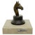 Art Deco Dark Bronze Horse Head Sculpture For Sale - Image 6 of 6