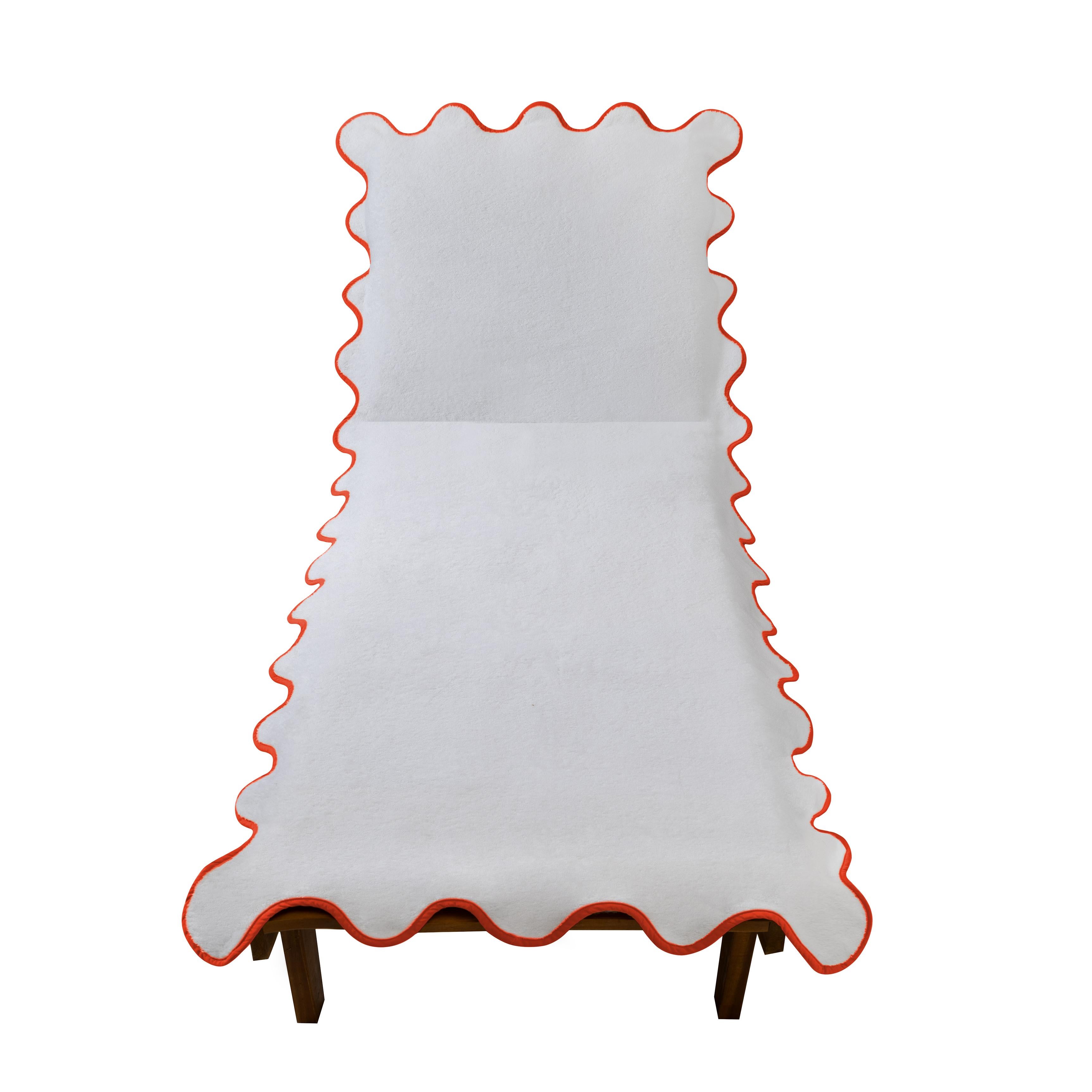 Kassatex Scallop Lounge Chair Cover