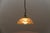 Metal Amber-Colored Embossed Glass Lamp by Peill & Putzler, Germany, 1960s For Sale - Image 7 of 14