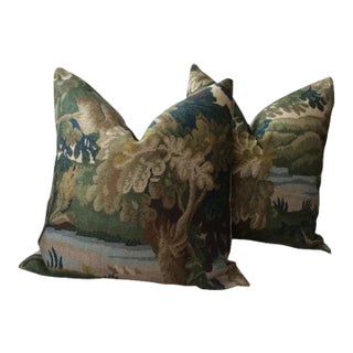 English Traditional Cowtan and Tout “Richmond” 18" Pillows - A Pair For Sale