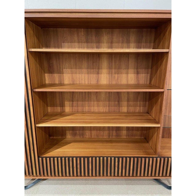 Wood Art Deco Style Wooden Bookcase For Sale - Image 7 of 18