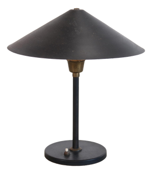 Vintage Danish Black Table Lamp, 1950s