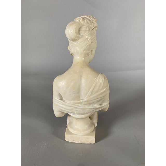 Marble Sculpture Bust of Madame de Récamier after Joseph Chinard (1756-1813), 19th Century For Sale - Image 4 of 10