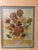 Vintage off-set Lithograph, Signed Vincent in the plate on vase. Mid-20th Century Framing: The verso includes a label from...