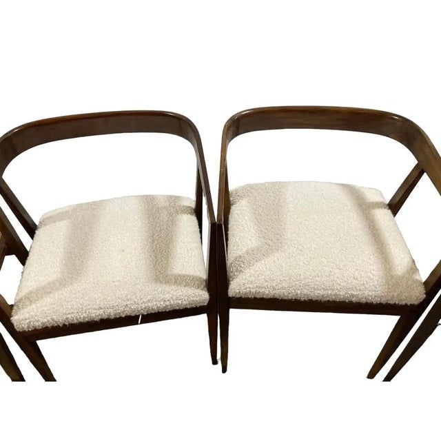 Wood 1960s Attributed to Joaquim Tenreiro Rosewood and Cane "U" Chairs - Set of 8 For Sale - Image 7 of 10