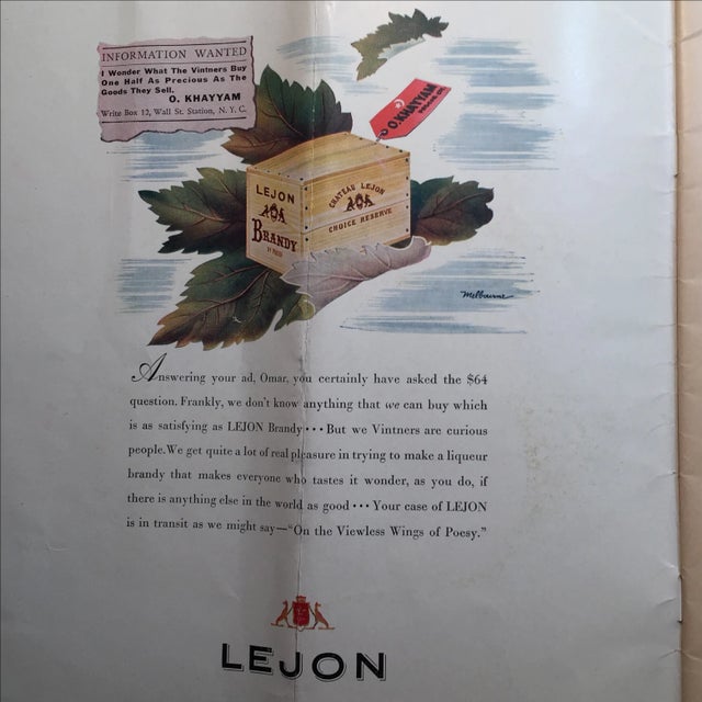 Mid-Century Modern The American Wine Merchant, 1944 For Sale - Image 3 of 10