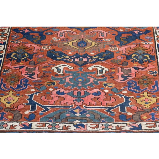 Antique Kuba Bijov Rug 3'10'' X 5'3'' For Sale - Image 9 of 11
