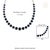 VRJewels 47.64Ct Blue Sapphire & 6.19Ct Diamond Tennis Necklace in 18k White Gold For Sale - Image 9 of 14
