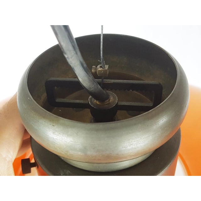 Orange Murano Glass Pendant Lamp by Alessandro Pianon for Vistosi, 1961 For Sale - Image 6 of 13