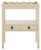 Darlyn Scalloped Rectangle Accent Table in Sand For Sale - Image 9 of 9