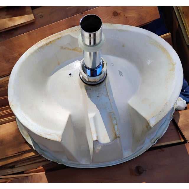 Vintage Hand Painted Porcelain Sink For Sale In Atlanta - Image 6 of 7