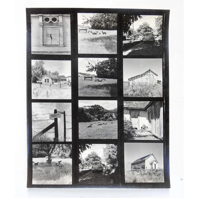 Mid 20th Century Vintage California Fine Art Photograph Contact Sheet Architecture For Sale - Image 5 of 5