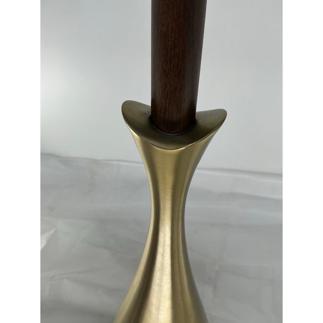 Laurel Lamp Co Sculptural Brushed Metal Lamp by Tony Paul For Sale In Providence - Image 6 of 12